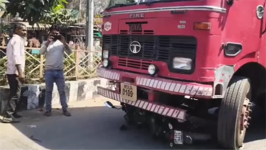 bike-came-under-fire-engine