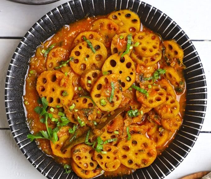 Kamal Kakdi Ki Sabji Recipe - Fun FOOD Frolic